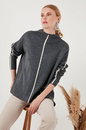 پلیور طوسی زنانه ساده Lela - کد 855701417