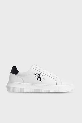 کفش اسنیکر سفید مردانه بند دار Calvin Klein - کد 788437906