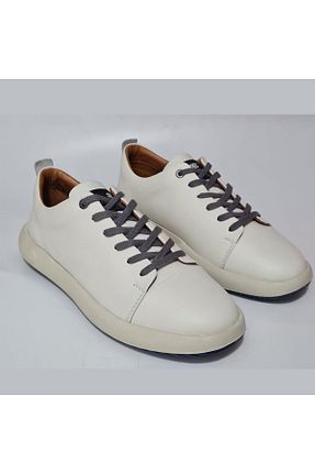 کفش کژوال سفید مردانه چرم خالص Scootland - کد 859235327