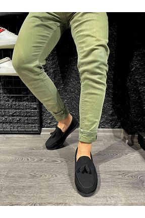 کفش کلاسیک مشکی مردانه جیر Rozero Shoes - کد 859222953