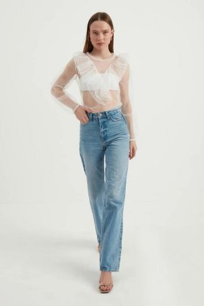 بلوز بژ زنانه Puantiyeli Hiccup - کد 859371688