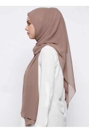 شال قهوه ای زنانه شیفون Differenza - کد 859231858