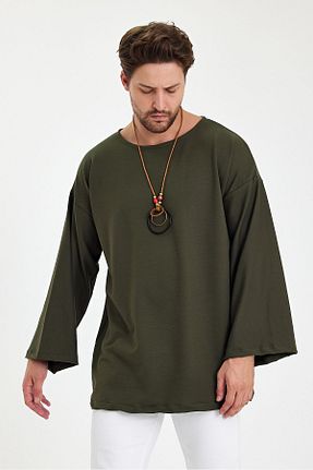 سوئیشرت خاکی مردانه ساده rammers - کد 859261385