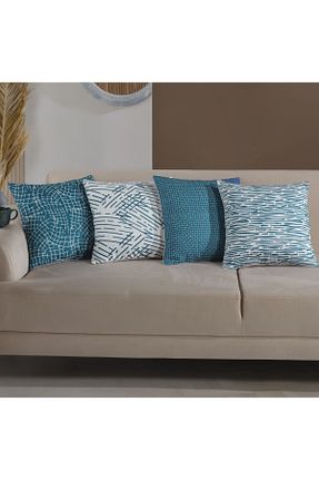 کوسن و روکش کوسن فیروزه ای لانه زنبوری میکرو Medaillon Home - کد 859225494