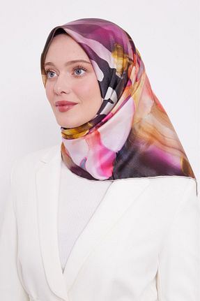 روسری طوسی پنبه پلی استر Levidor - کد 859319640