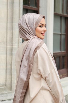 شال سرمه ای زنانه ویسکون Hint İpek - کد 859393283