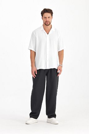 پیراهن سفید مردانه گشاد Gray Clothing - کد 859361759