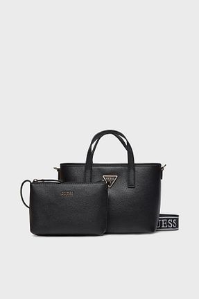 کیف دوشی مشکی زنانه پلی اورتان Guess - کد 804195061