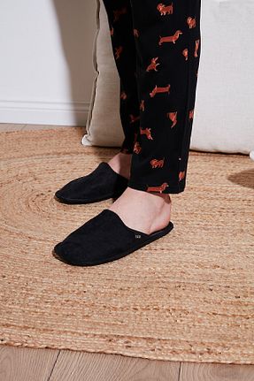 دمپائی خانگی مشکی مردانه پارچه ای Twigy - کد 830149325