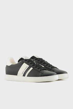 کفش اسنیکر مشکی مردانه بند دار Armani Exchange - کد 806191855