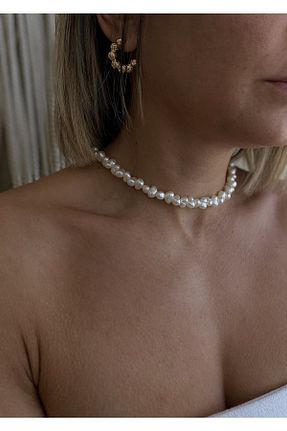 گردنبند مروارید سفید Misina Design - کد 698440193