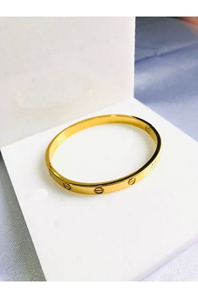 دستبند استیل (فولاد) طلائی زنانه استیل ضد زنگ Yush aksesuar - کد 859370797