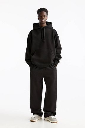 شلوار مشکی مردانه پنبه ای Pull & Bear - کد 859229265