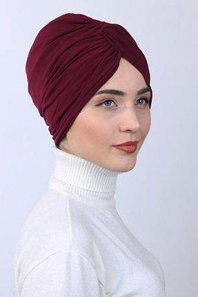 روسری زرشکی پنبه ای Moda Asse - کد 859370626
