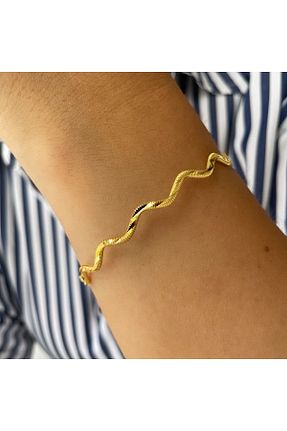 دستبند نقره زرد زنانه 925 عیار simurg jewellery - کد 859393281
