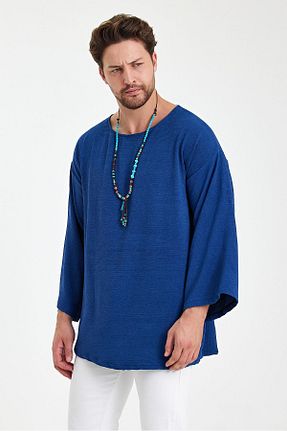 سوئیشرت آبی مردانه ساده rammers - کد 859405284