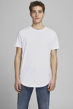تیشرت سفید مردانه رگولار Jack & Jones - کد 261013185