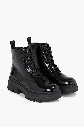 بوت / نیم بوت مشکی زنانه چرم مصنوعی Calvin Klein - کد 776119088