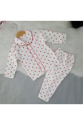 ست لباس راحتی قرمز بچه گانه ساده BOMBİX KİDS - کد 859164934