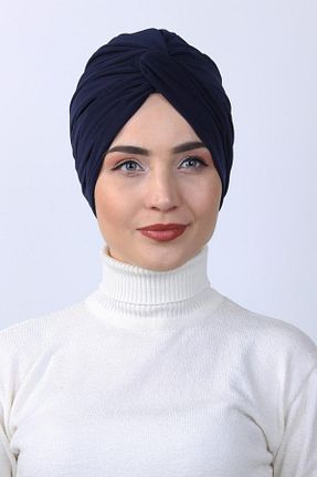 روسری سرمه ای پنبه ای Moda Asse - کد 859220577