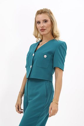 کت آبی زنانه رگولار ÖNDER ÖZSOY - کد 859212608