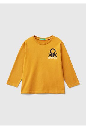 تیشرت زرد بچه گانه رگولار United Colors of Benetton - کد 859395444