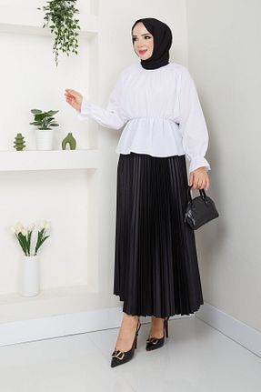 پیراهن حجاب سفید زنانه رگولار MODAALFABE - کد 859404669