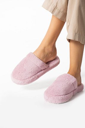 دمپائی خانگی صورتی زنانه مخملی star shoes - کد 859472069