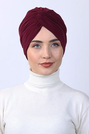 روسری زرشکی پنبه ای Moda Asse - کد 859370626