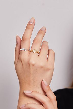 انگشتر نقره زنانه زیرکن Elika Silver - کد 850415549
