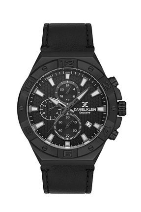ساعت مچی مشکی مردانه 45 میلی متر Daniel Klein - کد 859530874