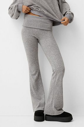 شلوار طوسی زنانه پلی استر Bershka - کد 859403428