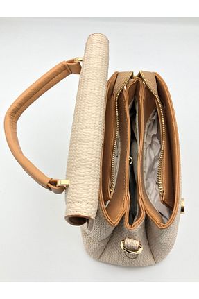 کیف دوشی بژ زنانه چرم مصنوعی mıchael polo - کد 859880380