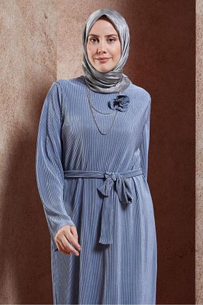 روسری طوسی پلی استر Alvina - کد 857608818