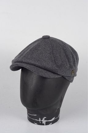 کلاه طوسی مردانه پشمی mercantoptan - کد 859575875