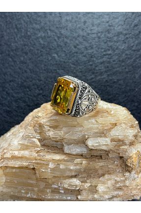 انگشتر نقره زرد زنانه 925 عیار Asteria Jewelry - کد 859606017