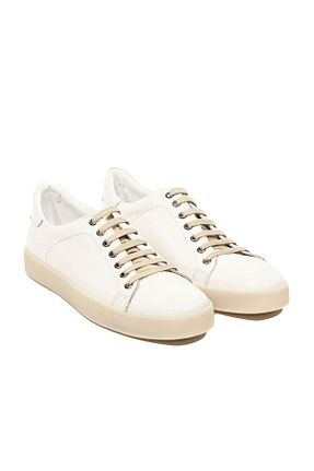 کفش اسنیکر سفید مردانه چرم اصل Gacco Shoes - کد 859628682
