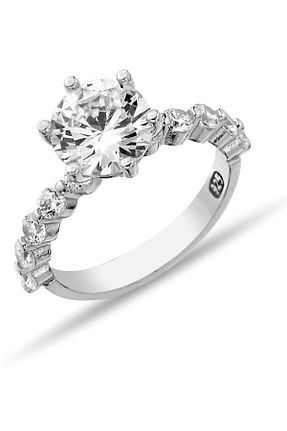 انگشتر نقره زنانه زیرکن Metay Silver - کد 852263296