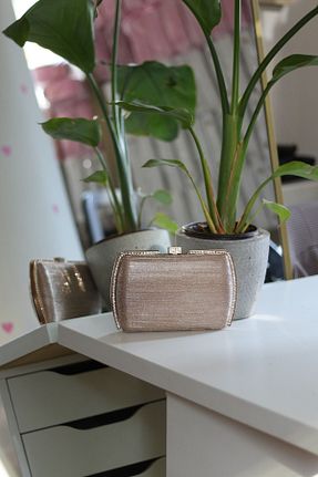 کیف مجلسی صورتی زنانه پارچه ای Moom Bag - کد 859673641