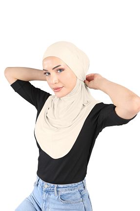 روسری بژ Ecardin - کد 859720963