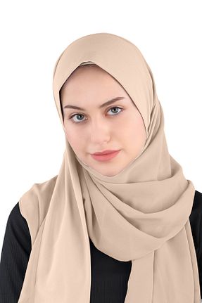 روسری سرمه ای شیفون Ecardin - کد 859774623