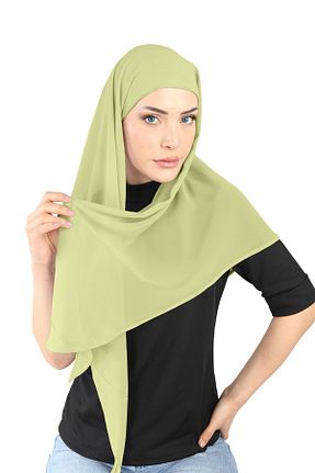 روسری سبز شیفون Ecardin - کد 859725996