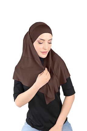 روسری قهوه ای Ecardin - کد 859721869