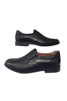 کفش کلاسیک مشکی مردانه چرم خالص Bemsa - کد 859702104