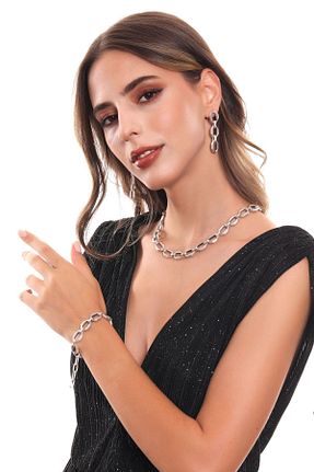 گردنبند جواهر زنانه روکش طلا LABALABA - کد 141029665