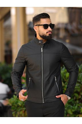کت مشکی مردانه اسلیم فیت BASEL.CO - کد 796664036