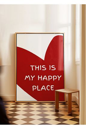 تابلو زرشکی Kağıt ARTHOUSECOLLECTIVE - کد 859631631