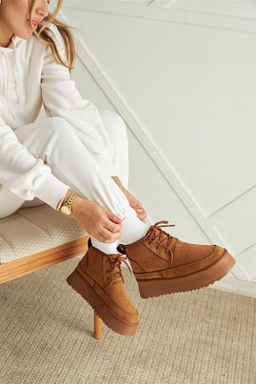 بوت / نیم بوت قهوه ای زنانه جیر DUXAL SHOES - کد 859645523