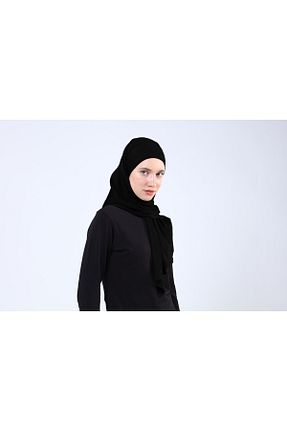 روسری مشکی پنبه ای Ecardin - کد 859718038
