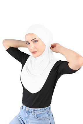 روسری سفید Ecardin - کد 859717294